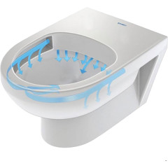 Унитаз Duravit Set ME by Starck подвесной с сиденьем Микролифт, белый (45300900A1)