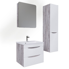 Шкаф-Зеркало Grossman ТАЛИС-60 см универсал. бетон пайн