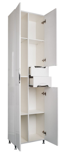 Пенал напольный "Грация" 52 с двумя верхними ящиками В2 Домино