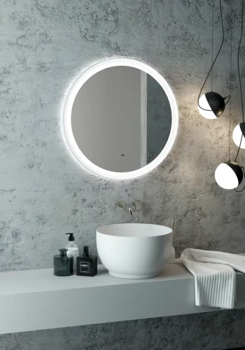 Зеркало Континент Planet white Led D 700 с бесконтактным сенсором