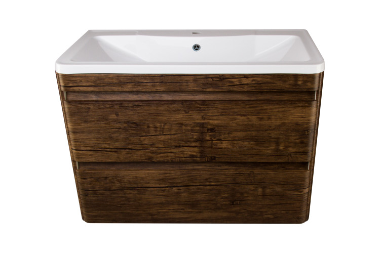 Тумба подвесная Style Line Атлантика 90, Люкс старое дерево, PLUS