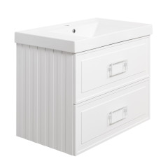 Тумба под раковину подвесная La Fenice Cubo TWIN FNC-01-CUB-B-80-2, белая