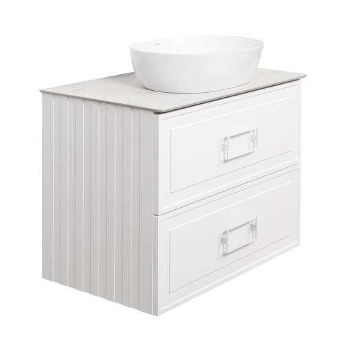 Тумба под раковину подвесная La Fenice Cubo TWIN FNC-01-CUB-B-80-2, белая