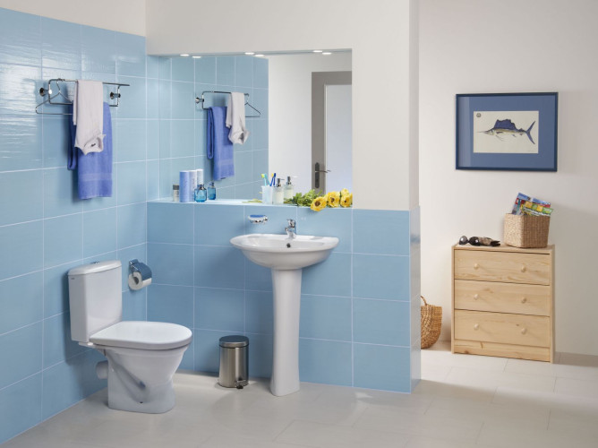 Унитаз-компакт Santek Алькор с сидением стандарт, косой выпуск (1.WH30.2.196)