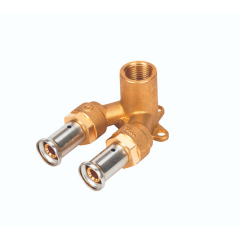 Водорозетка проходная укороченная ВР, латунь пресс, 16x1/2&quot;x16 (40 мм), HENCO