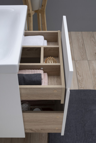 Тумба с раковиной Aquanet Палермо 60 белый