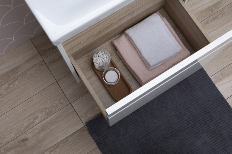 Тумба с раковиной Aquanet Палермо 60 белый