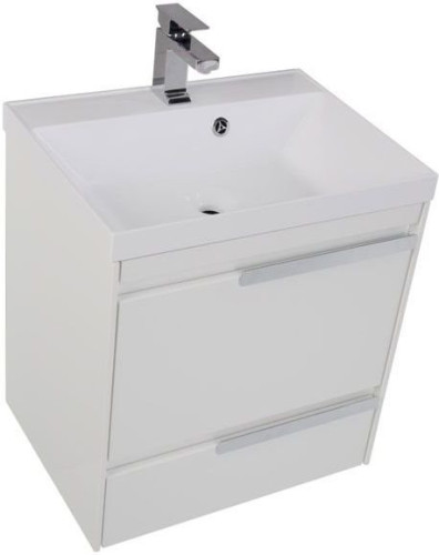 Тумба с раковиной Aquanet Тиволи 60 белый