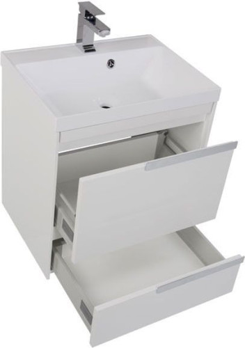 Тумба с раковиной Aquanet Тиволи 60 белый