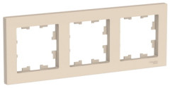 3-постовая РАМКА, универсальная, БЕЖЕВЫЙ Schneider Electric ATLASDESIGN ATN000203