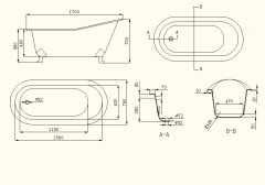 Чугунная ванна Sharking SW-1007А 170x76