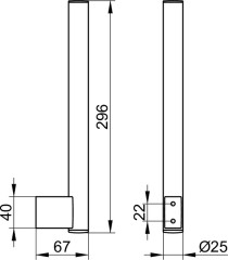Держатель запасного рулона Keuco Plan, вертикальный, хром (14963010002)