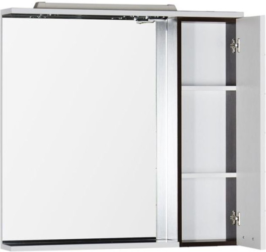 Зеркало-шкаф Aquanet Сити 90 L венге