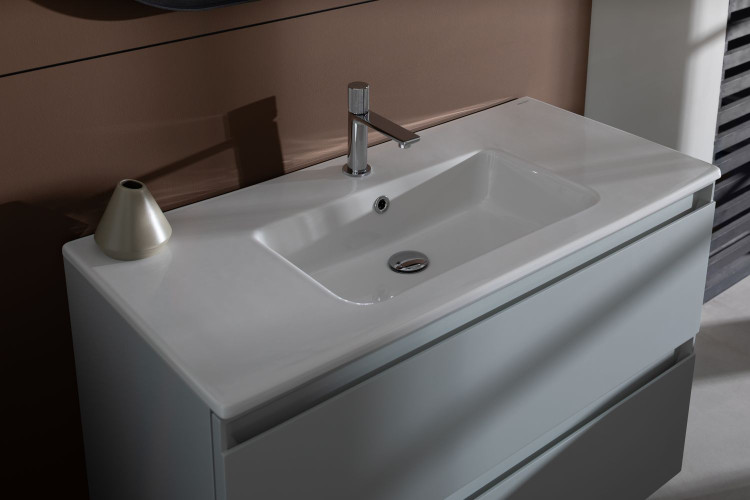 Тумба под раковину Allen Brau Eclipse 1.E1003.PWM 100 рapyrus white matt