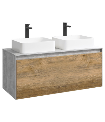 Подвесная тумба 120 см Aqwella MOB0112BS+MOB0712DB