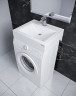Раковина над стиральной машиной Paulmark AMBERG 750431, белая, 60х50, с комплектом, Paulmark