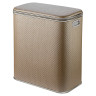 Корзина для белья  PLH-M PUNTO бежевая, кант хром, малая