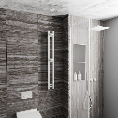 Полотенцесушитель электрический (I-образный) Bauedge Stella Square DB-0081, 13x120 см