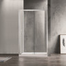 Душевое ограждение AZARIO 1200х800х2000, БЕЗ ПОДДОНА, прозрачное стекло 6 мм, открывание направо, цвет профиля серебро (AZ-ND1131 R 1200)