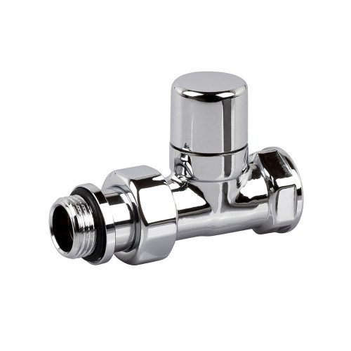 Запорный клапан SR Rubinetterie прямой серия "Ovus" 1/2", цвет хром