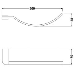 Кольцо для полотенец Schein Allom 225-R