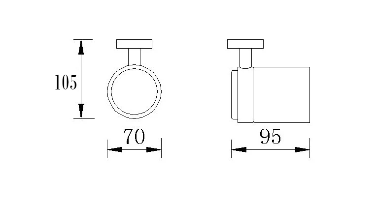 Подстаканник одинарный RUSH Victoria (VI71310)