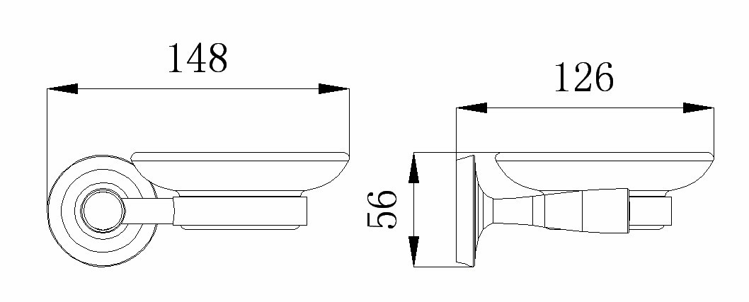 Мыльница стеклянная RUSH Balearic (BA39411)
