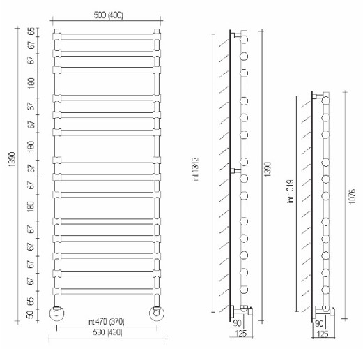 Полотенцесушитель Margaroli Sole 464-11 530