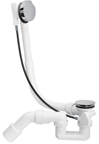 Слив-перелив Viega Simplex для ванны, полуавтоматический, хром (285357)