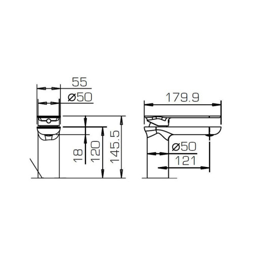 Смеситель для раковины Bravat Gina Хром (F165104C-ENG)