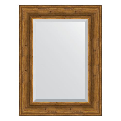 Зеркало настенное с фацетом EVOFORM в багетной раме травленая бронза, 59х79 см, BY 3394