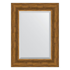 Зеркало настенное с фацетом EVOFORM в багетной раме травленая бронза, 59х79 см, BY 3394