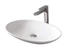 Раковина Artceram La Fontana 600*420*95 отверстия для смесителя-отсутствуют Glossy White