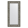 Зеркало настенное с фацетом EVOFORM в багетной раме Византия серебро, 59х119 см, BY 3494