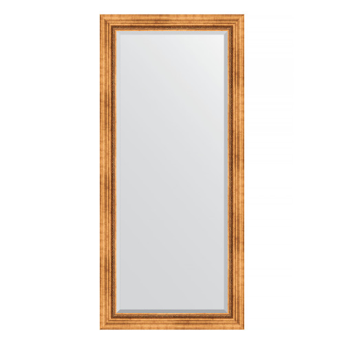 Зеркало настенное с фацетом EVOFORM в багетной раме римское золото, 76х166 см, BY 3594