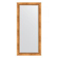 Зеркало настенное с фацетом EVOFORM в багетной раме римское золото, 76х166 см, BY 3594
