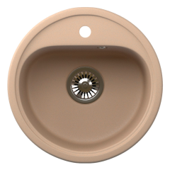 Кухонная мойка Formastone NOVA 45, круглая, бежевый