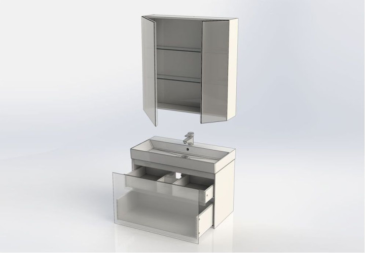 Мебель для ванной Aquanet Йорк 85 белый