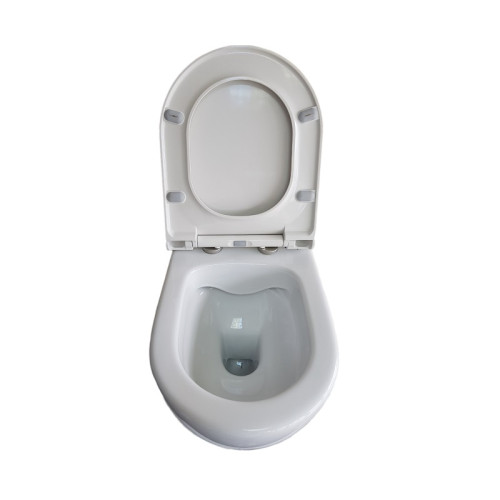 Унитаз подвесной Turavit RONDO RND 5512+0411/(0421)/2403 360x515x360 безободковый, с тонким сиденьем микролифт