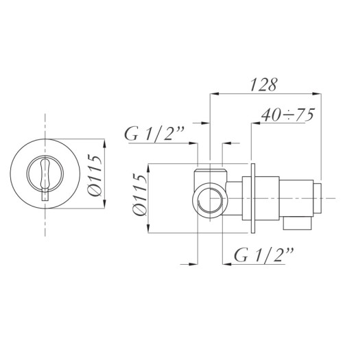 Смеситель для душа Migliore Fortis ML.FRT-5277.CR с термостатом