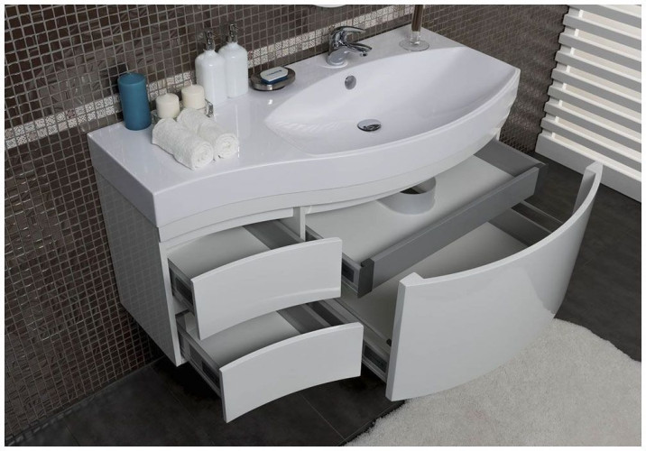 Мебель для ванной Aquanet Опера 115 R белый (3 ящика)