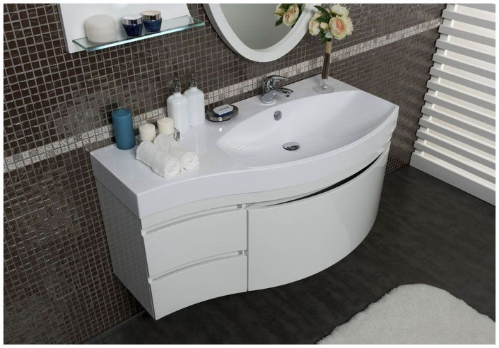 Мебель для ванной Aquanet Опера 115 R белый (3 ящика)