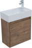 Тумба с раковиной Aquanet Nova Lite 50 дуб рустикальный (с дверецей)