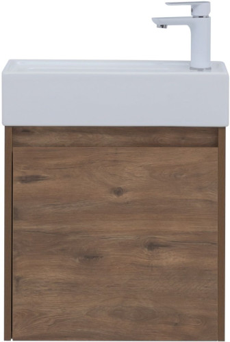 Тумба с раковиной Aquanet Nova Lite 50 дуб рустикальный (с дверецей)
