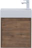 Тумба с раковиной Aquanet Nova Lite 50 дуб рустикальный (с дверецей)