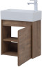Тумба с раковиной Aquanet Nova Lite 50 дуб рустикальный (с дверецей)