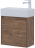 Тумба с раковиной Aquanet Nova Lite 50 дуб рустикальный (с дверецей)