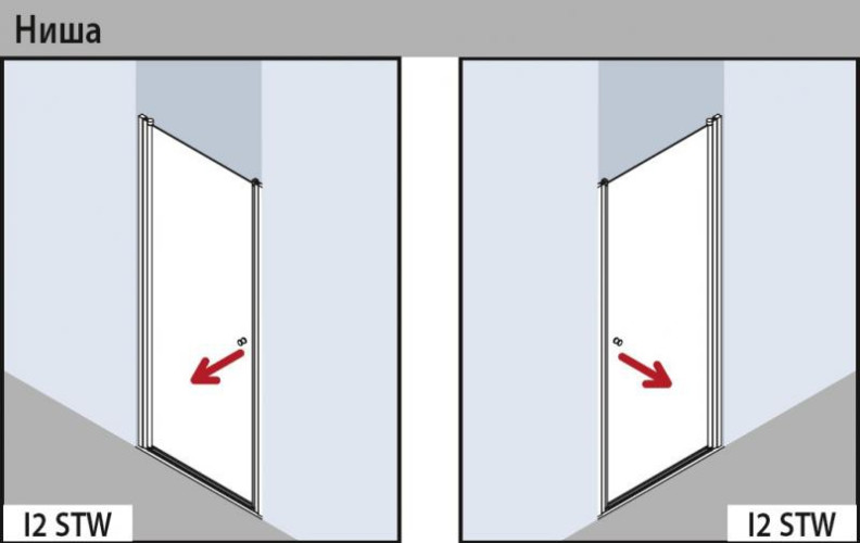 Душевая дверь Kermi Ibiza 2000 I2 STW 090181AK