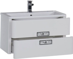 Тумба с раковиной Aquanet Паллада 80 белый