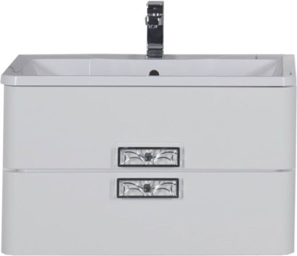 Тумба с раковиной Aquanet Паллада 80 белый